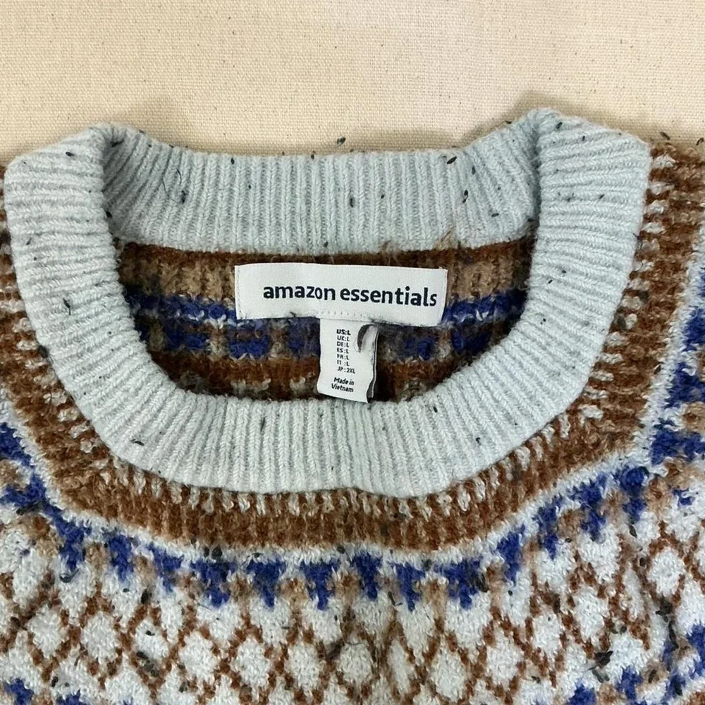 Cozy‎ fair isle knit sweater